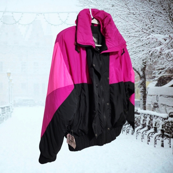 Vintage 1980's Serac Retro Color-Block Winter Ski Jacket EUC No Callouts - Picture 3 of 8